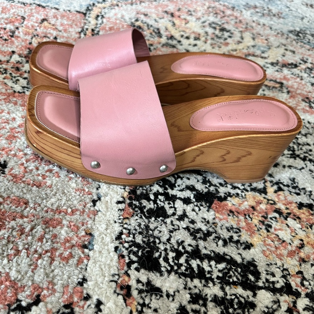 Splendid Brexlee square toe Platform Clogs 9.5 - image 3